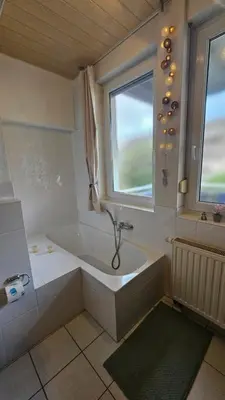 Ein Badezimmer in der Unterkunft WohnRiesling
