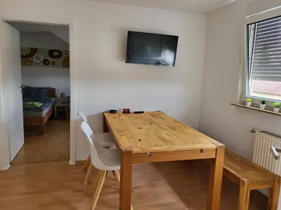 TV/Unterhaltungsangebot in der Unterkunft Schöne Monteurwohnung in Öhringen