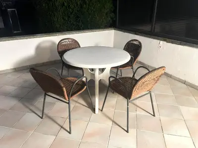 Grundriss der Unterkunft bookandstay24 Groß-Zimmern 2 Zimmerwohnung mit Küche und Terrasse bei Darmstadt, Frankfurt, RheinMain Gebiet