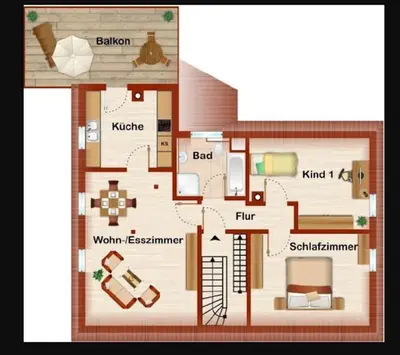 Grundriss der Unterkunft Casa Antico 3