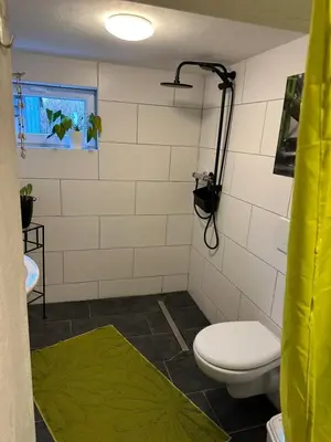 Ein Badezimmer in der Unterkunft Ferienwohnung Im Einklang