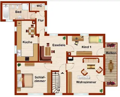 Grundriss der Unterkunft Casa Antico 2