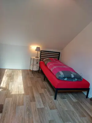 Ein Bett oder Betten in einem Zimmer der Unterkunft Bei Tanja