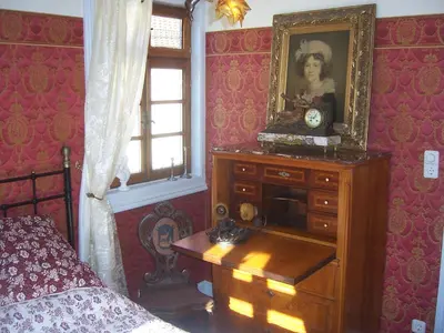 Ein Bett oder Betten in einem Zimmer der Unterkunft Roter Löwe