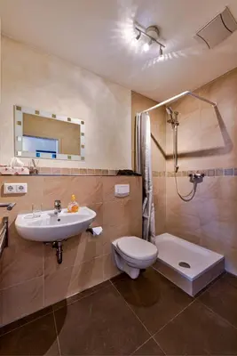 Ein Badezimmer in der Unterkunft Jakobshof