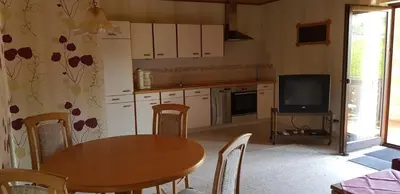 Küche/Küchenzeile in der Unterkunft Gästehaus Cornelia