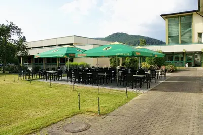 Das Gebäude in dem sich das Hotel befindet