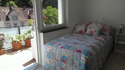Ein Bett oder Betten in einem Zimmer der Unterkunft Loft Nagoldtal
