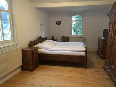 Ein Bett oder Betten in einem Zimmer der Unterkunft Gästehaus Villa Lina