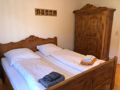 Ein Bett oder Betten in einem Zimmer der Unterkunft Gästehaus Villa Lina