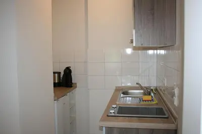 Küche/Küchenzeile in der Unterkunft Gästehaus Villa Lina