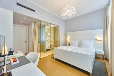 Ein Bett oder Betten in einem Zimmer der Unterkunft Hotel Ketschauer Hof