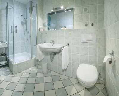Ein Badezimmer in der Unterkunft Weingut & Ferienwohnungen Müller-Kern