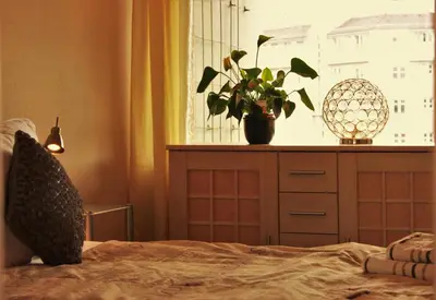 Ein Bett oder Betten in einem Zimmer der Unterkunft Weststadtblick