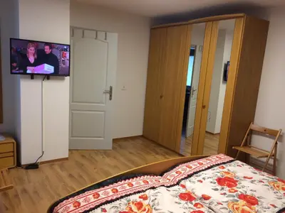 Ein Bett oder Betten in einem Zimmer der Unterkunft Sam Apartments