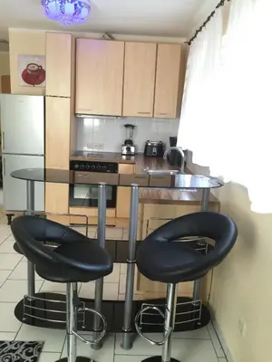 Küche/Küchenzeile in der Unterkunft Boulevard Apartment