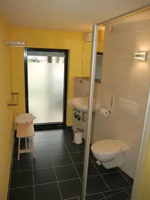 Ein Badezimmer in der Unterkunft Tauberterrasse