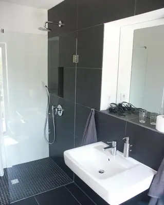 Ein Badezimmer in der Unterkunft Weingut Seck