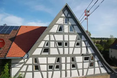 Das Gebäude in dem sich die Ferienwohnung befindet