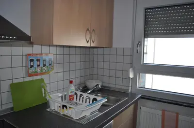 Küche/Küchenzeile in der Unterkunft Punkrock Harbour Pension Bähr