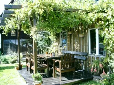 Ein Garten an der Unterkunft Gästehaus Eichwald