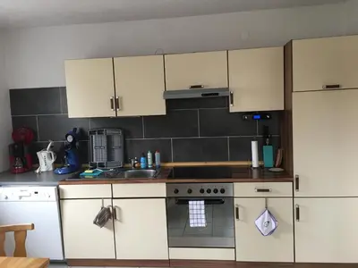 Küche/Küchenzeile in der Unterkunft Gästehaus Eichwald
