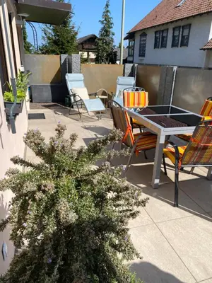 Ein Patio oder anderer Außenbereich in der Unterkunft Ferienwohnung Familie Seuferle