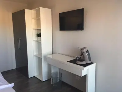 Küche/Küchenzeile in der Unterkunft Boardinghouse Alte Bank