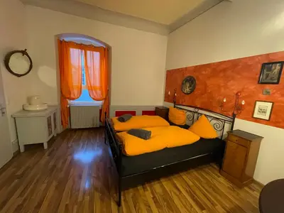 Ein Bett oder Betten in einem Zimmer der Unterkunft Pension Jeske Heidelberg