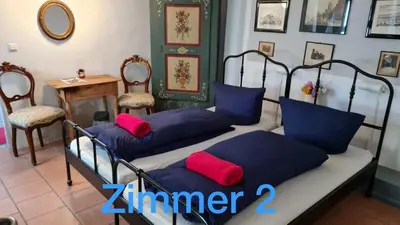 Ein Sitzbereich in der Unterkunft Pension Jeske Heidelberg