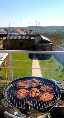 Ein für Gäste verfügbarer Grill in der Ferienwohnung