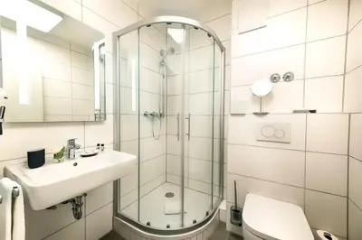 Ein Badezimmer in der Unterkunft Das Prinzregent