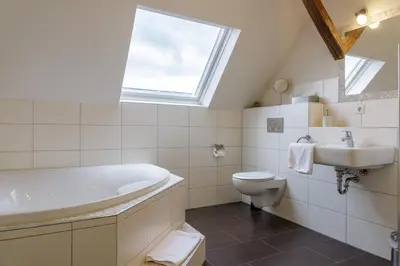Ein Badezimmer in der Unterkunft SchlafGut Gmelin