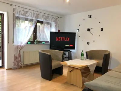 TV/Unterhaltungsangebot in der Unterkunft Ferienwohnung Familie Hinrichs