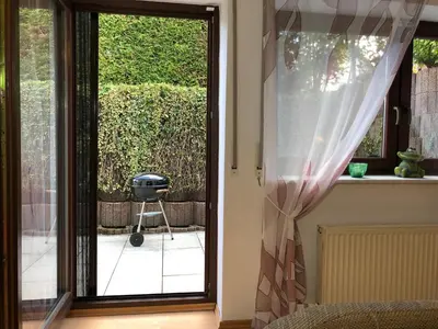 Ein Garten an der Unterkunft Ferienwohnung Familie Hinrichs