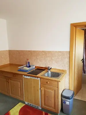 Küche/Küchenzeile in der Unterkunft Gästehaus Kübler