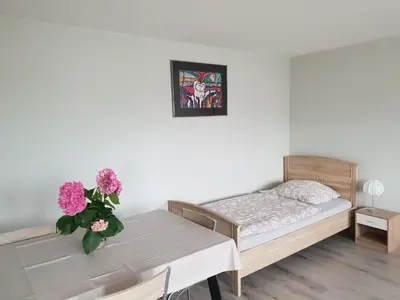 Grundriss der Unterkunft Mainzimmer Business Appartment - Monteurwohnung mit Burgblick