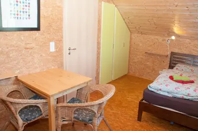Ein Bett oder Betten in einem Zimmer der Unterkunft Hagwaldhof