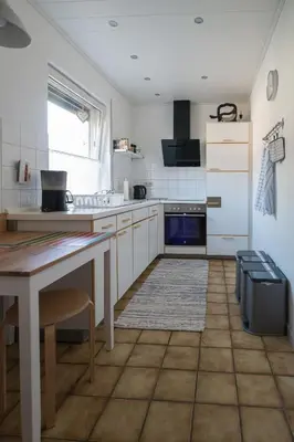 Küche/Küchenzeile in der Unterkunft Ina's Ferienwohnung
