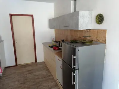 Küche/Küchenzeile in der Unterkunft Gasthaus Zur Rose