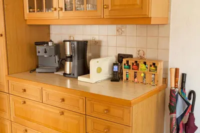 Küche/Küchenzeile in der Unterkunft Ferienwohnung Kurrer