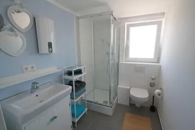 Ein Badezimmer in der Unterkunft Ferienwohnung Karlsruhe