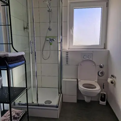 Ein Badezimmer in der Unterkunft Ferienwohnung Karlsruhe