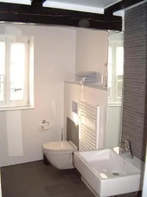 Ein Badezimmer in der Unterkunft Appartement Kirschgarten Mainz Rochusstraße