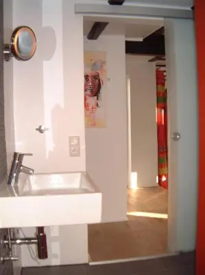 Ein Badezimmer in der Unterkunft Appartement Kirschgarten Mainz Rochusstraße