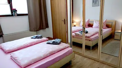 Ein Bett oder Betten in einem Zimmer der Unterkunft Privatwohnung Rybczynski