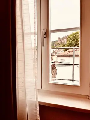 Ein Balkon oder eine Terrasse in der Unterkunft Hotel Zum Pfalzgrafen
