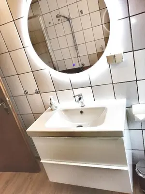 Ein Badezimmer in der Unterkunft Ferienwohnung Drehwald
