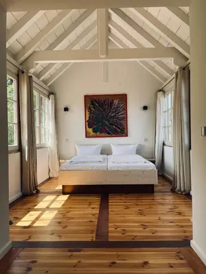 Ein Bett oder Betten in einem Zimmer der Unterkunft Hotel Hahn Gondelsheim