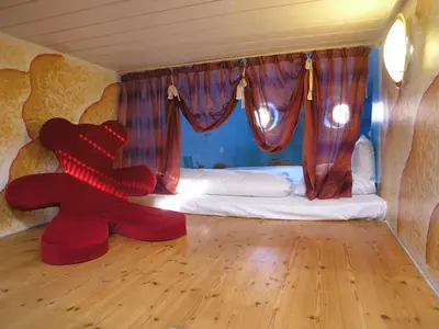 Ein Bett oder Betten in einem Zimmer der Unterkunft Kubler Stars